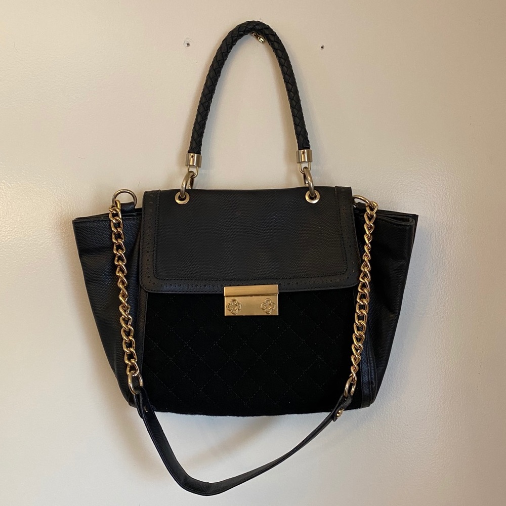 Faux Leather Bag Black | CAPODARTE